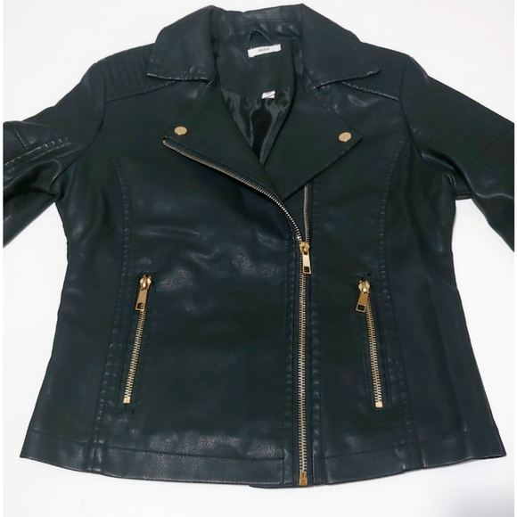 Ardene Faux Leather Biker Jacket - Picture 2 of 3